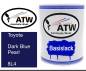 Preview: Toyota, Dark Blue Pearl, 8L4: 1L Lackdose, von ATW Autoteile West.